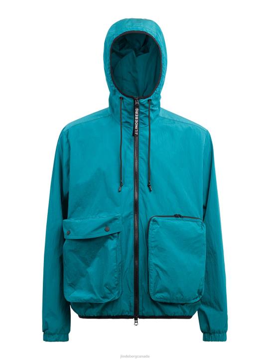 Jamis Crinkle Packable Jacket Deep Lake Men J.Lindeberg Clothing 66XF2454 - Image 4