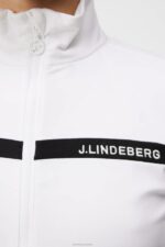 Janice Mid Layer White Women J.Lindeberg Clothing 66XF1908 - Image 5