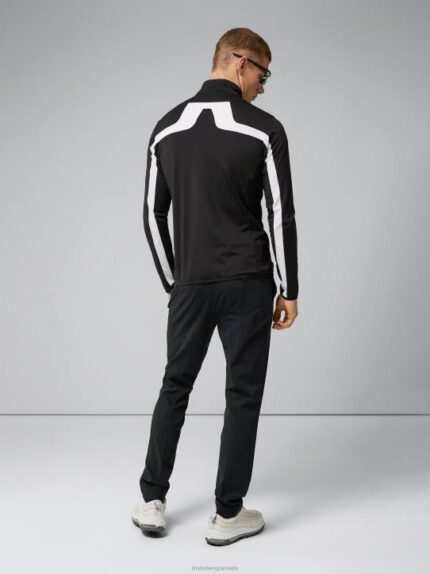 Jarvis Mid Layer Black Men J.Lindeberg Clothing 66XF672