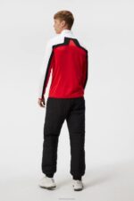 Jarvis Mid Layer Fiery Red Men J.Lindeberg Clothing 66XF519