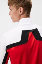 Jarvis Mid Layer Fiery Red Men J.Lindeberg Clothing 66XF519 - Image 4