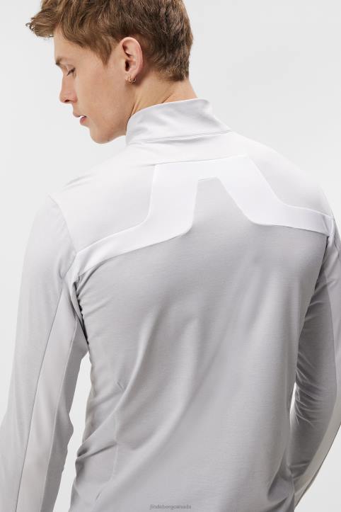 Jarvis Mid Layer Light Grey Melange Men J.Lindeberg Clothing 66XF620 - Image 4