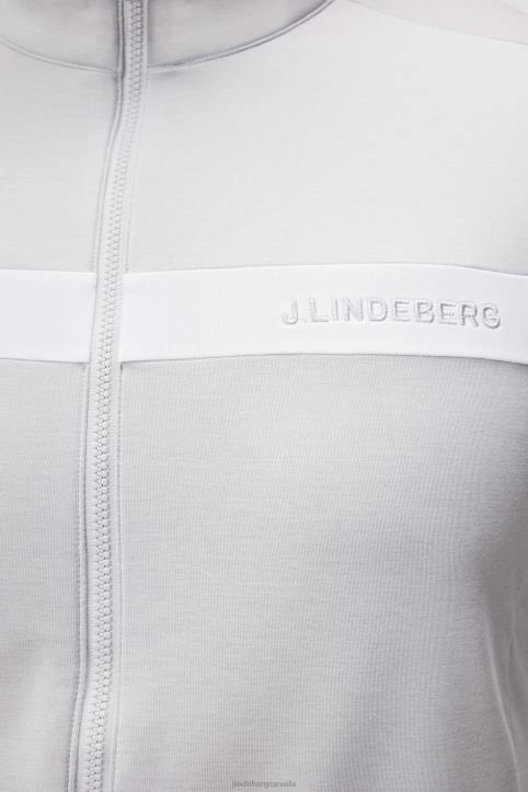 Jarvis Mid Layer Light Grey Melange Men J.Lindeberg Clothing 66XF620 - Image 5