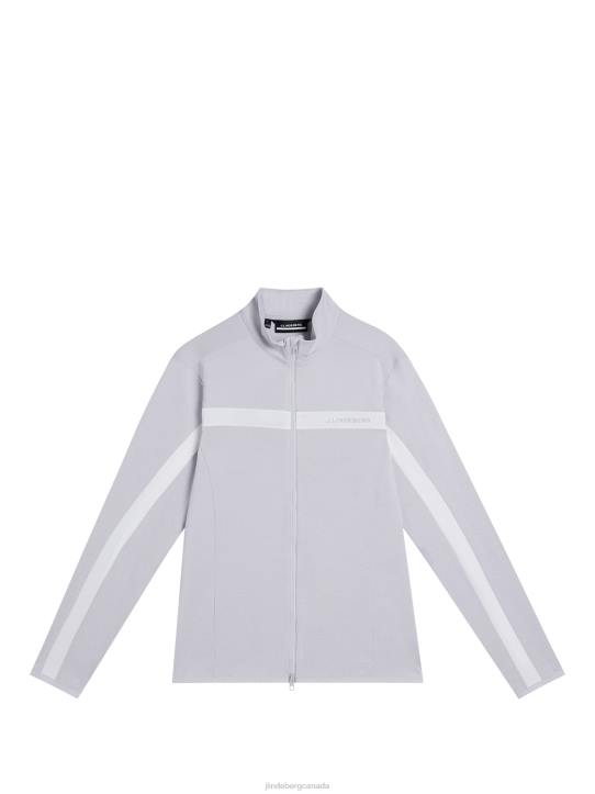 Jarvis Mid Layer Light Grey Melange Men J.Lindeberg Clothing 66XF620 - Image 6