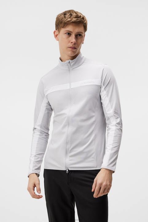 Jarvis Mid Layer Light Grey Melange Men J.Lindeberg Clothing 66XF620 - Image 1