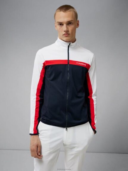 Jarvis Mid Layer Navy Men J.Lindeberg Clothing 66XF619