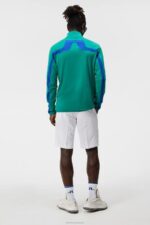 Jarvis Mid Layer Proud Peacock Men J.Lindeberg Clothing 66XF520 - Image 2