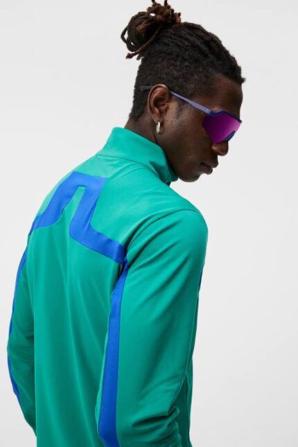 Jarvis Mid Layer Proud Peacock Men J.Lindeberg Clothing 66XF520