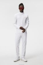 Jarvis Mid Layer White Men J.Lindeberg Clothing 66XF518 - Image 2