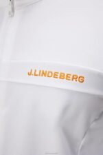 Jarvis Mid Layer White Men J.Lindeberg Clothing 66XF518 - Image 4