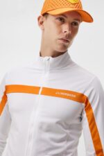 Jarvis Mid Layer White Men J.Lindeberg Clothing 66XF617 - Image 4