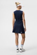 Jasmin Dress Navy Women J.Lindeberg Clothing 66XF1632 - Image 2