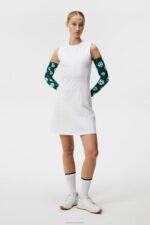 Jasmin Dress White Women J.Lindeberg Clothing 66XF1633 - Image 3