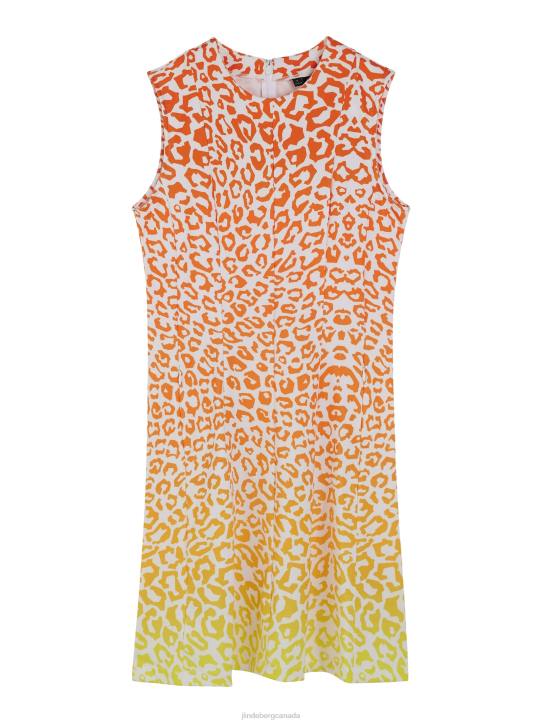 Jasmin Print Dress Leo Reflect Sunset Women J.Lindeberg Clothing 66XF1647 - Image 4