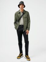 Jason Cotton Stretch Overshirt Deep Depths Men J.Lindeberg Clothing 66XF2564 - Image 3