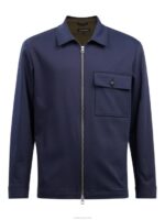Jason Cotton Stretch Overshirt Navy Men J.Lindeberg Clothing 66XF2565 - Image 5