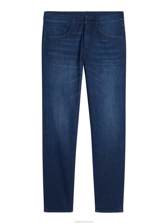 Jay Dark Indigo Jeans Dark Blue Men J.Lindeberg Clothing 66XF1099 - Image 5