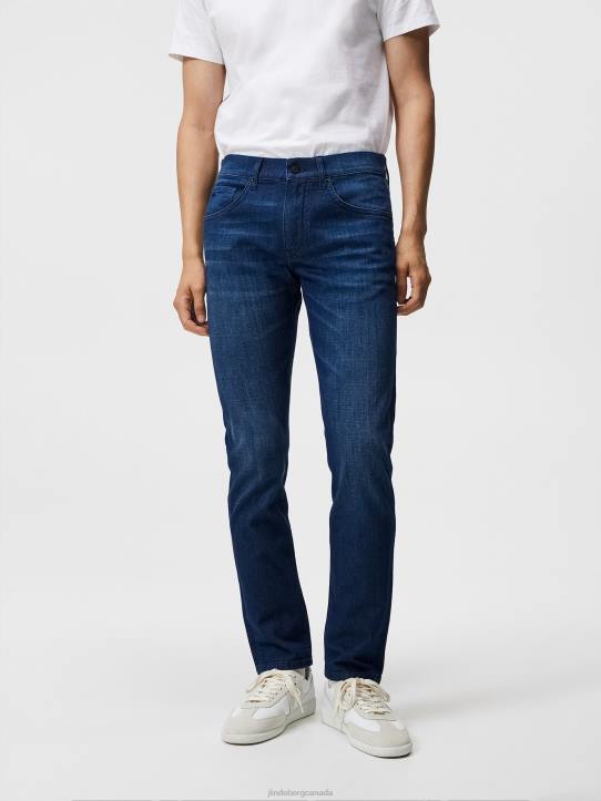 Jay Dark Indigo Jeans Dark Blue Men J.Lindeberg Clothing 66XF1099 - Image 1