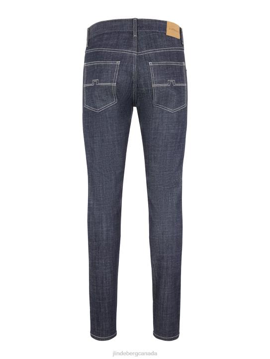 Jay Royal Raw Indigo Jeans Dark Blue Men J.Lindeberg Clothing 66XF2589 - Image 2