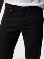 Jay Solid Stretch Jeans Black Men J.Lindeberg Clothing 66XF2584 - Image 3