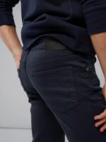 Jay Solid Stretch Jeans Navy Men J.Lindeberg Clothing 66XF2582 - Image 2