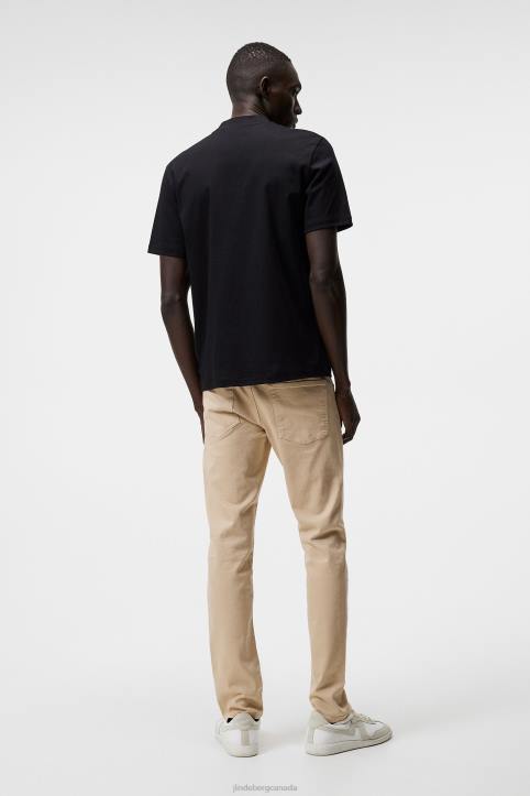 Jay Solid Stretch Jeans Oxford Tan Men J.Lindeberg Clothing 66XF2583 - Image 1