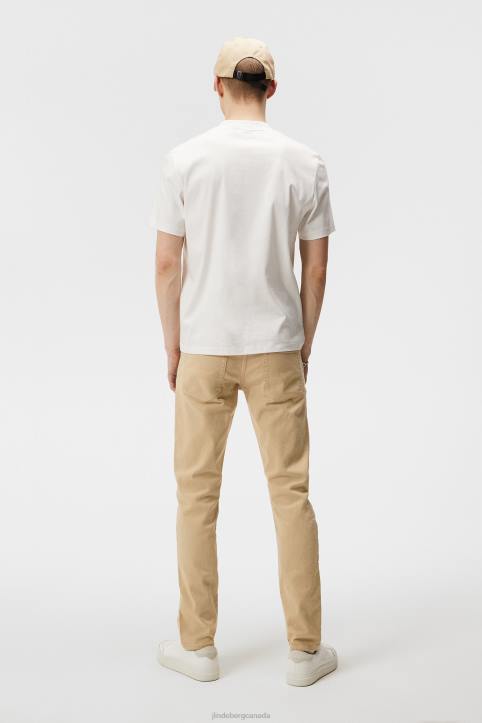Jay Solid Stretch Jeans Safari Beige Men J.Lindeberg Clothing 66XF1104 - Image 1
