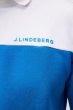 Jeff Crew Neck Sweatshirt Brilliant Blue Men J.Lindeberg Clothing 66XF621 - Image 4