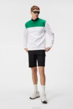 Jeff Crew Neck Sweatshirt White Men J.Lindeberg Clothing 66XF622 - Image 2