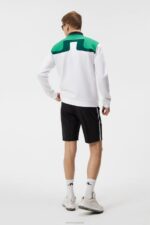 Jeff Crew Neck Sweatshirt White Men J.Lindeberg Clothing 66XF622