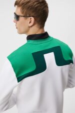 Jeff Crew Neck Sweatshirt White Men J.Lindeberg Clothing 66XF622 - Image 3