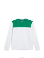 Jeff Crew Neck Sweatshirt White Men J.Lindeberg Clothing 66XF622 - Image 5