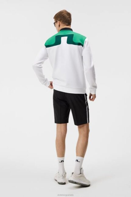 Jeff Crew Neck Sweatshirt White Men J.Lindeberg Clothing 66XF622