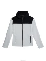 Jeff Hoodie Light Grey Melange Men J.Lindeberg Clothing 66XF525 - Image 5