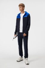 Jeff Hoodie Navy Men J.Lindeberg Clothing 66XF523 - Image 2