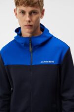 Jeff Hoodie Navy Men J.Lindeberg Clothing 66XF523 - Image 3