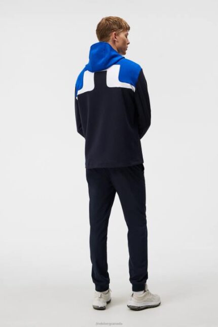 Jeff Hoodie Navy Men J.Lindeberg Clothing 66XF523