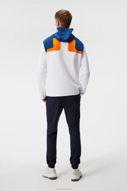 Jeff Hoodie White Men J.Lindeberg Clothing 66XF522