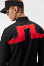 Jeff Hybrid Jacket Black Men J.Lindeberg Clothing 66XF673 - Image 3