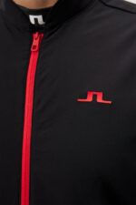 Jeff Hybrid Jacket Black Men J.Lindeberg Clothing 66XF673 - Image 4