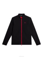 Jeff Hybrid Jacket Black Men J.Lindeberg Clothing 66XF673 - Image 5