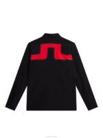 Jeff Hybrid Jacket Black Men J.Lindeberg Clothing 66XF673 - Image 6