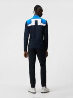 Jeff Hybrid Jacket Lapis Blue Men J.Lindeberg Clothing 66XF725