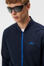 Jeff Hybrid Jacket Navy Men J.Lindeberg Clothing 66XF674 - Image 3