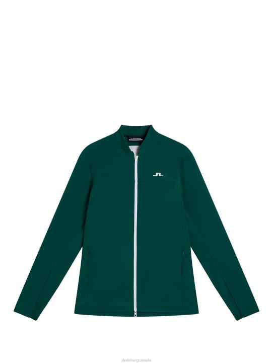 Jeff Hybrid Jacket Rain Forest Men J.Lindeberg Clothing 66XF728 - Image 5