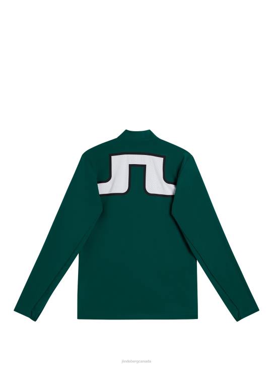 Jeff Hybrid Jacket Rain Forest Men J.Lindeberg Clothing 66XF728 - Image 6