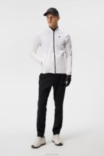 Jeff Hybrid Jacket White Men J.Lindeberg Clothing 66XF727 - Image 2