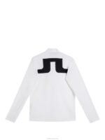 Jeff Hybrid Jacket White Men J.Lindeberg Clothing 66XF727 - Image 6