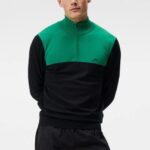 Jeff Knitted Sweater Black Men J.Lindeberg Clothing 66XF591