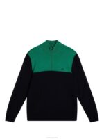 Jeff Knitted Sweater Black Men J.Lindeberg Clothing 66XF591 - Image 6